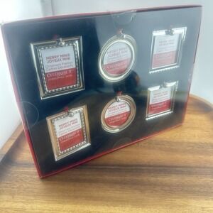 Celebrate It Merry Minis‎ Christmas Ornament Picture Frames 6 New without box